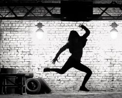 Tjej hiphop-dansar