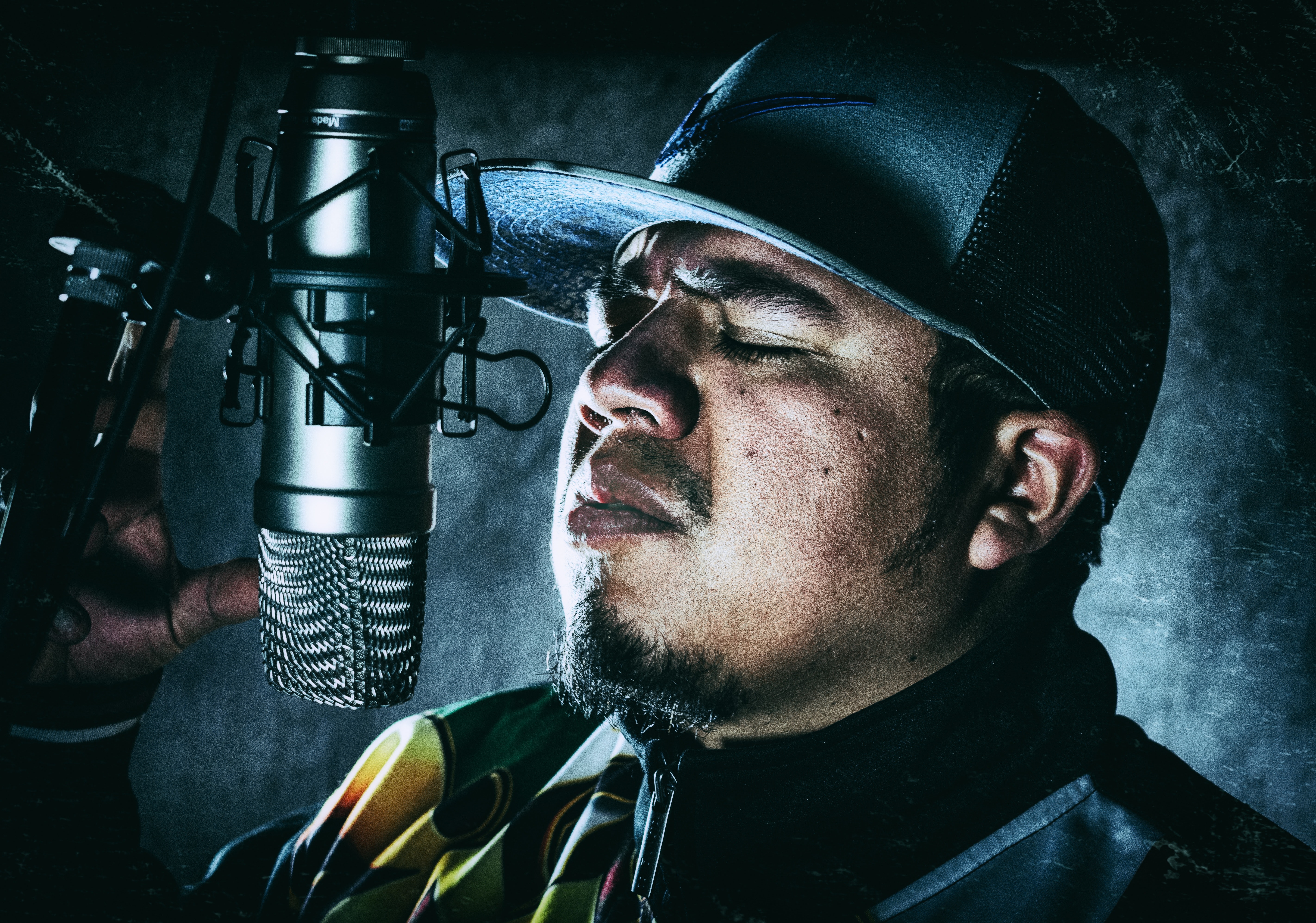 Person som spelar in musik